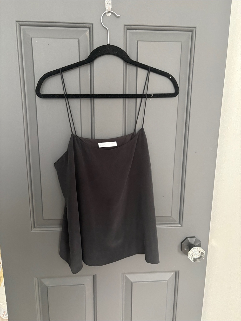 Grana Deep Charcoal Crewneck Top